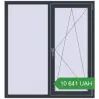 Ціноутворення Вікна 1300x1400 мм REHAU Euro 60 ANTHRACITE_GREY_STRUKTURAL з двох сторін. Ціна: 10 640.96 UAH