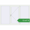 Ціноутворення Вікна 2006x1350 мм REHAU Brillant-Design Білий (RAL 9016) з двох сторін. Ціна: ₴13,647.06