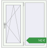 Ціноутворення Вікна 1007x1052 мм REHAU Euro 60 Білий (RAL 9016) з двох сторін. Ціна: €141.69