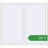 Ціноутворення Вікна 1400x1250 мм REHAU Euro 70 Білий (RAL 9016) з двох сторін. Ціна: €207.34