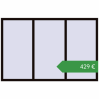 Ціноутворення Вікна 2150x1400 мм REHAU Euro 70 BLACK_BROWN з двох сторін. Ціна: €428.56