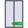 Ціноутворення Вікна 1005x1500 мм REHAU Euro 60 ANTHRACITE_GREY_STRUKTURAL з двох сторін. Ціна: €169.34
