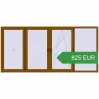 Ціноутворення Вікна 3200x1500 мм REHAU Euro 60 GOLDEN OAK з двох сторін. Ціна: 825.13 EUR