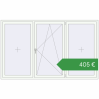 Ціноутворення Вікна 2450x1490 мм REHAU Euro 70 Білий (RAL 9016) з двох сторін. Ціна: €404.92