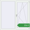 Ціноутворення Вікна 1450x1450 мм REHAU Euro 60 Білий (RAL 9016) з двох сторін. Ціна: €206.25