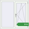 Ціноутворення Вікна 1036x1033 мм REHAU Brillant-Design Білий (RAL 9016) з двох сторін. Ціна: $153.92