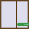 Ціноутворення Вікна 1300x1300 мм REHAU Euro 60 WALNUT з двох сторін. Ціна: $143.11
