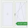 Ціноутворення Вікна 1360x1400 мм Altest Pony 375 RAL 9016 Traffic white з двох сторін. Ціна: 14 236.99 UAH