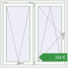 Ціноутворення Вікна 1200x1200 мм REHAU Euro 60 Білий (RAL 9016) з двох сторін. Ціна: €234.13