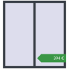 Ціноутворення Вікна 1400x1500 мм REHAU SYNEGO MD ANTHRACITE_GREY_STRUKTURAL з двох сторін. Ціна: €393.86