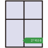 Ціноутворення Вікна 2000x2500 мм REHAU Euro 70 BLACK_BROWN з двох сторін. Ціна: ₴27,953.23