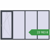 Ціноутворення Вікна 3000x1800 мм REHAU Euro 60 ANTHRACITE_GREY_STRUKTURAL з двох сторін. Ціна: ₴23,983.29