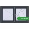 Ціноутворення Вікна 1200x700 мм REHAU Euro 70 ANTHRACITE_GREY_STRUKTURAL з двох сторін. Ціна: 281.3 EUR