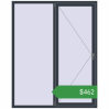 Ціноутворення Вікна 1600x2000 мм REHAU Euro 70 ANTHRACITE_GREY_STRUKTURAL з двох сторін. Ціна: $461.67