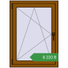 Ціноутворення Вікна 730x1002 мм REHAU Euro 60 GOLDEN OAK з двох сторін. Ціна: ₴8,220.16