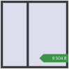 Ціноутворення Вікна 1500x1500 мм REHAU Euro 60 ANTHRACITE_GREY_STRUKTURAL з двох сторін. Ціна: ₴8,504.43