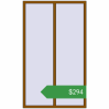 Ціноутворення Вікна 1300x2200 мм REHAU Euro 60 GOLDEN OAK з двох сторін. Ціна: $293.78