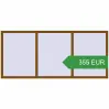 Ціноутворення Вікна 2700x1200 мм REHAU Euro 60 GOLDEN OAK з двох сторін. Ціна: 355.16 EUR