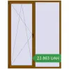 Ціноутворення Вікна 1800x2300 мм REHAU Euro 60 GOLDEN OAK з двох сторін. Ціна: 23 863.47 UAH