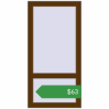Ціноутворення Вікна 500x1000 мм REHAU Euro 60 WALNUT з двох сторін. Ціна: $62.53