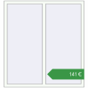Ціноутворення Вікна 1300x1400 мм REHAU Euro 60 Білий (RAL 9016) з двох сторін. Ціна: €140.86