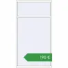 Ціноутворення Вікна 1230x2270 мм REHAU Euro 70 Білий (RAL 9016) з двох сторін. Ціна: €189.61