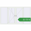 Ціноутворення Вікна 2520x1430 мм REHAU Euro 70 Білий (RAL 9016) з двох сторін. Ціна: ₴20,737.21