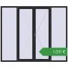 Ціноутворення Вікна 2400x2000 мм REHAU Brillant-Design BLACK_ULTI-MATT з двох сторін. Ціна: €1,010.71