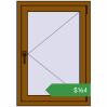 Ціноутворення Вікна 700x1000 мм REHAU Euro 60 GOLDEN OAK з двох сторін. Ціна: $163.92