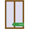 Ціноутворення Вікна 800x1200 мм REHAU Euro 70 GOLDEN OAK з двох сторін. Ціна: €168.68
