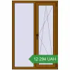 Ціноутворення Вікна 1000x1500 мм REHAU Euro 60 GOLDEN OAK з двох сторін. Ціна: 12 294.03 UAH