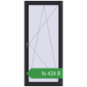 Ціноутворення Вікна 900x2000 мм REHAU Euro 70 BLACK_ULTI-MATT з двох сторін. Ціна: ₴16,423.77