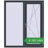 Ціноутворення Вікна 1100x1300 мм REHAU Euro 60 ANTHRACITE_GREY_STRUKTURAL з двох сторін. Ціна: 9 192.2 UAH