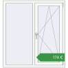 Ціноутворення Вікна 1200x1300 мм REHAU Euro 60 Білий (RAL 9016) з двох сторін. Ціна: €173.90