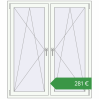 Ціноутворення Вікна 1300x1500 мм REHAU Euro 60 Білий (RAL 9016) з двох сторін. Ціна: €280.57