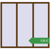 Ціноутворення Вікна 1600x1500 мм REHAU SYNEGO MD WALNUT з двох сторін. Ціна: €537.90