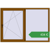 Ціноутворення Вікна 1920x1330 мм REHAU Euro 70 GOLDEN OAK з двох сторін. Ціна: €433.65