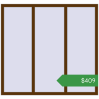 Ціноутворення Вікна 1600x1500 мм REHAU SYNEGO MD WALNUT з двох сторін. Ціна: $408.54