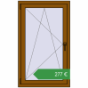 Ціноутворення Вікна 750x1250 мм REHAU Euro 70 GOLDEN OAK з двох сторін. Ціна: €277.17