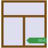 Ціноутворення Вікна 1200x1250 мм REHAU Euro 60 GOLDEN OAK з двох сторін. Ціна: €233.26