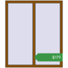 Ціноутворення Вікна 1200x1400 мм REHAU Euro 60 GOLDEN OAK з двох сторін. Ціна: $179.16