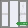 Ціноутворення Вікна 1800x1800 мм Altest Pony 375 RAL 9007 Grey aluminium з двох сторін. Ціна: ₴27,304.77