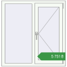 Ціноутворення Вікна 1010x1040 мм REHAU Euro 60 Білий (RAL 9016) з двох сторін. Ціна: ₴5,751.10