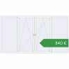 Ціноутворення Вікна 4000x2200 мм REHAU Euro 60 ANTHRACITE_GREY_STRUKTURAL ззовні. Ціна: €840.37