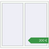 Ціноутворення Вікна 1350x1300 мм REHAU Euro 70 WALNUT ззовні. Ціна: €199.74