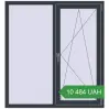 Ціноутворення Вікна 1300x1400 мм REHAU Euro 60 ANTHRACITE_GREY_STRUKTURAL з двох сторін. Ціна: 10 483.58 UAH