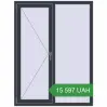 Ціноутворення Вікна 1200x1600 мм REHAU Euro 70 ANTHRACITE_GREY_STRUKTURAL з двох сторін. Ціна: 15 596.8 UAH