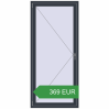 Ціноутворення Вікна 900x2000 мм REHAU Euro 70 ANTHRACITE_GREY_STRUKTURAL з двох сторін. Ціна: 368.52 EUR