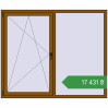 Ціноутворення Вікна 1800x1500 мм REHAU Euro 60 GOLDEN OAK з двох сторін. Ціна: ₴17,431.32