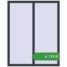Ціноутворення Вікна 1113x1400 мм REHAU Euro 60 ANTHRACITE_GREY_STRUKTURAL з двох сторін. Ціна: ₴6,739.36